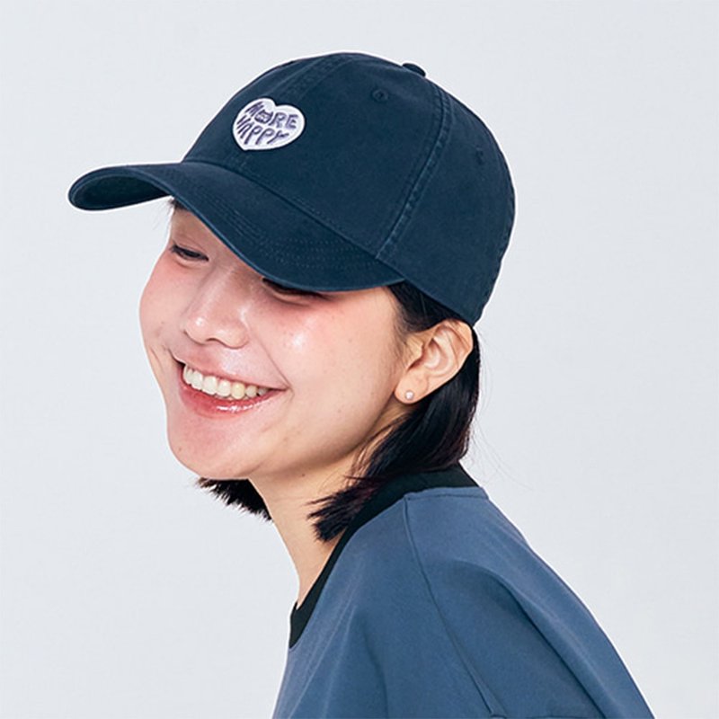 Romane Brunch Brother More Happy 刺繡棒球帽 - 帽子 - 其他材質 