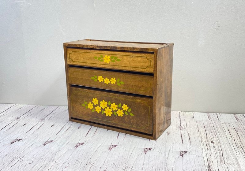 Wooden Woodpecker Japan Paper Towel, Vintage wooden box with shelves for spices. - Storage & Gift Boxes - Wood Brown