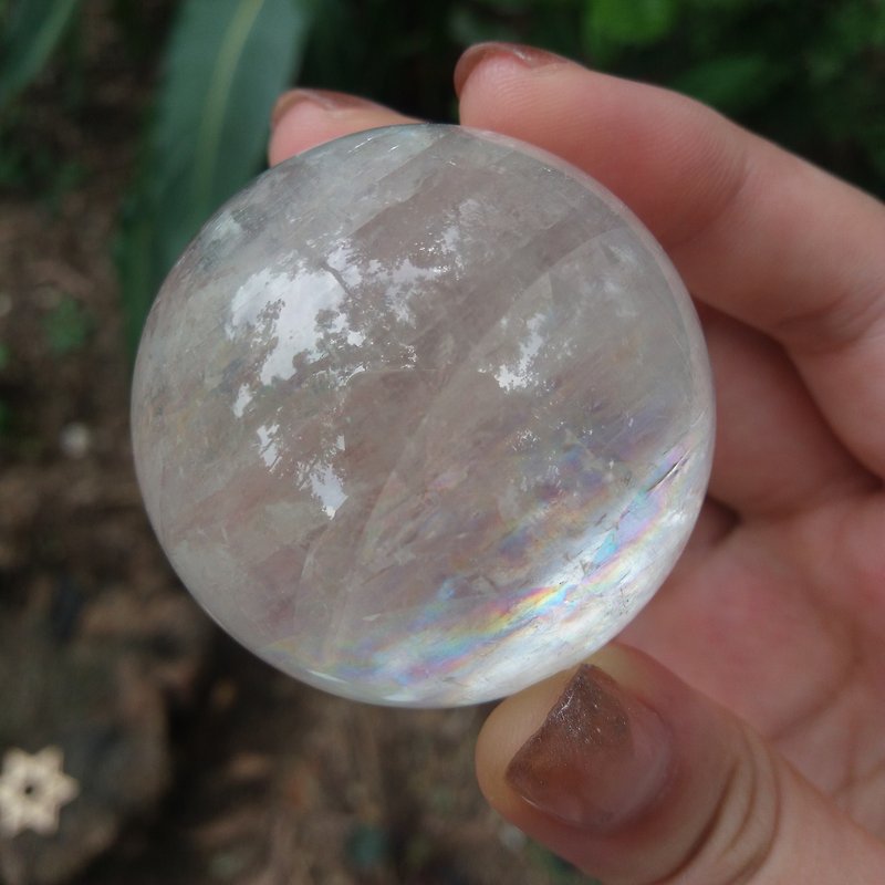 【Interior Decor】48mm Calcite Sphere/ Home/ Small Office Decor/Fung Sui - Items for Display - Crystal White