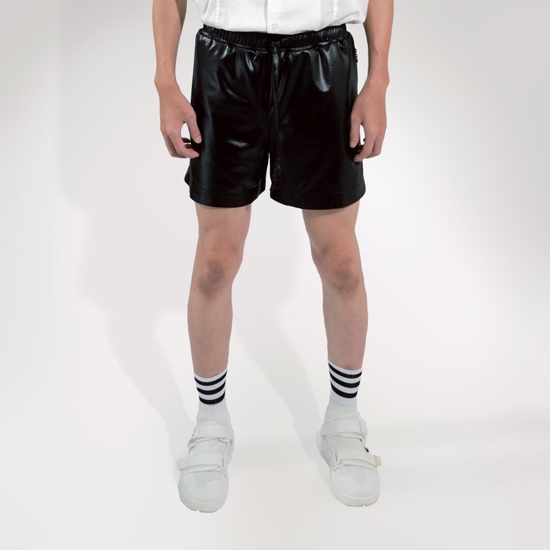 Exposed-Zip Sweat Shorts - กางเกงขายาว - ไฟเบอร์อื่นๆ สีดำ