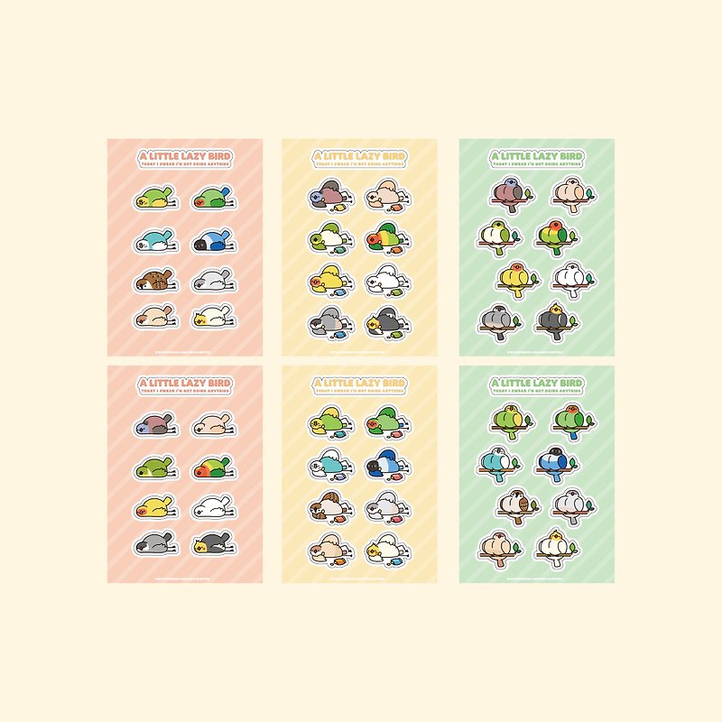 Waste Bird Series Wallet Stickers - Comprehensive Waste Set - Stickers - Paper Multicolor