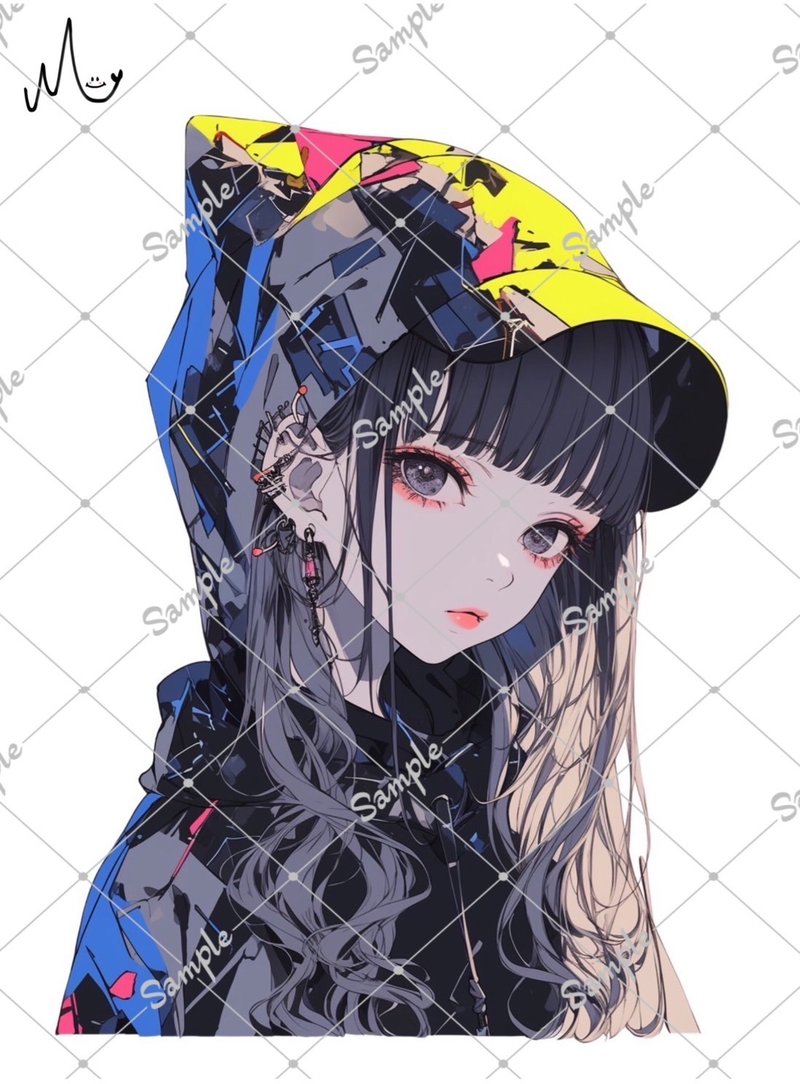 オリジナル人物ステッカー - 貼紙 - 紙 