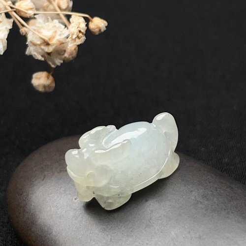 瓔珞珠寶盒 E.L.Jewelry Box 冰糯種翡翠龍龜 | 天然緬甸玉翡翠A貨