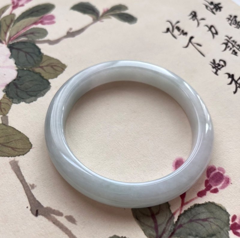 玲靛翡翠【綠茵煙波】細條翡翠手鐲 - 手鍊/手環 - 玉石 綠色