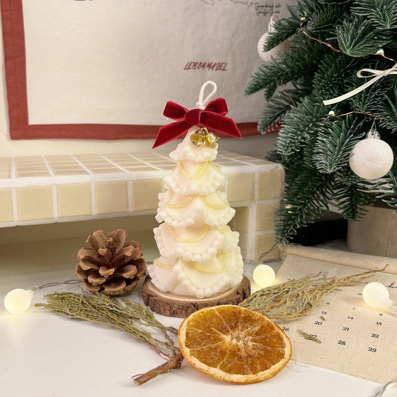 Meng N. Christmas Limited | Christmas Tree Candles - เทียน/เชิงเทียน - ขี้ผึ้ง 