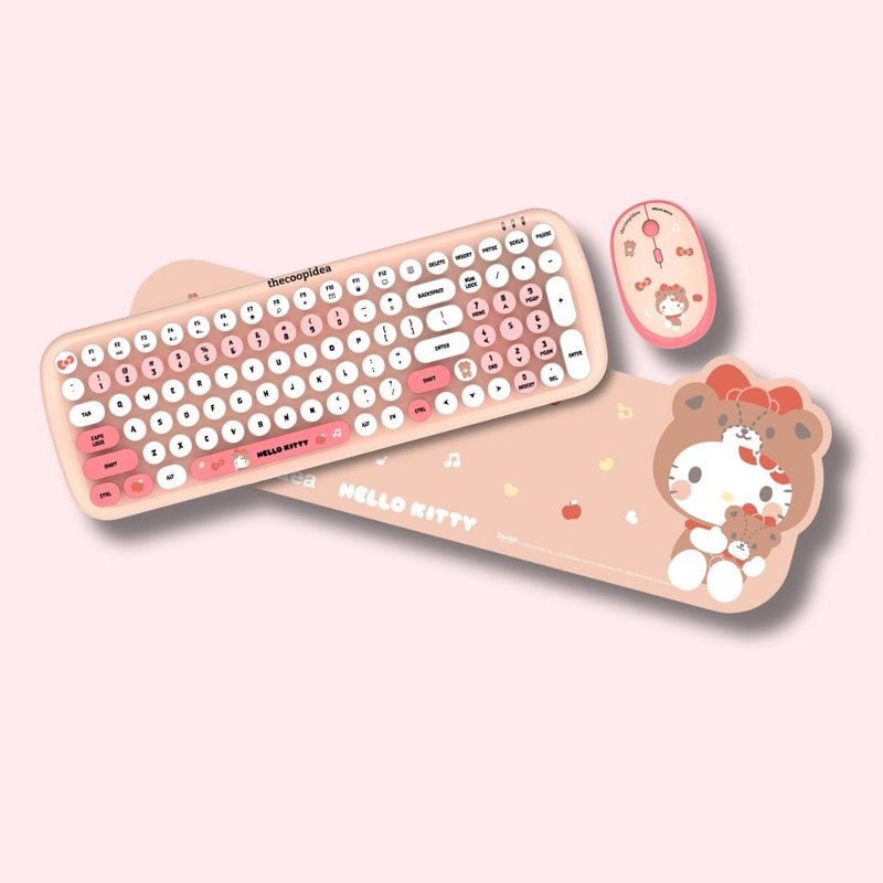 Hello Kitty x thecoopidea TAPPY+ 限量版無線鍵盤及滑鼠套裝 - 電腦配件 - 其他材質 紅色