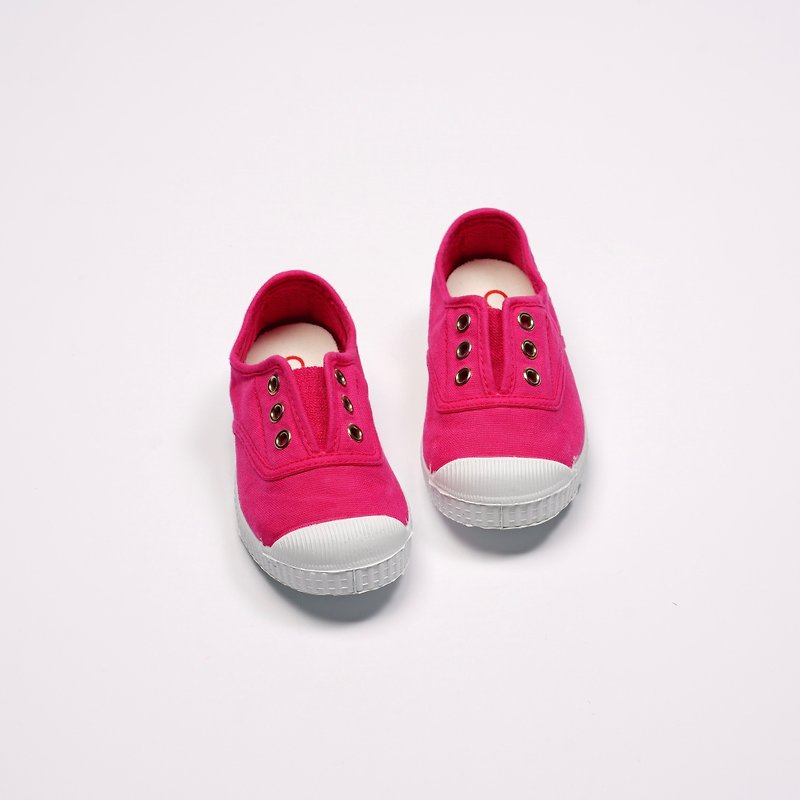 西班牙國民帆布鞋 CIENTA 70997 88 桃紅色 經典布料 童鞋 - 男/女童鞋 - 棉．麻 紅色