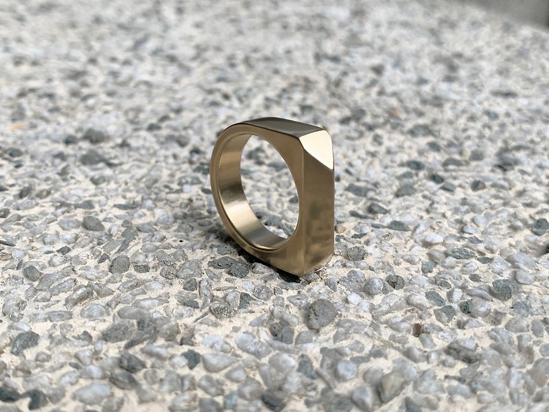 幾何銅戒指-Bar Ring - 戒指 - 銅/黃銅 