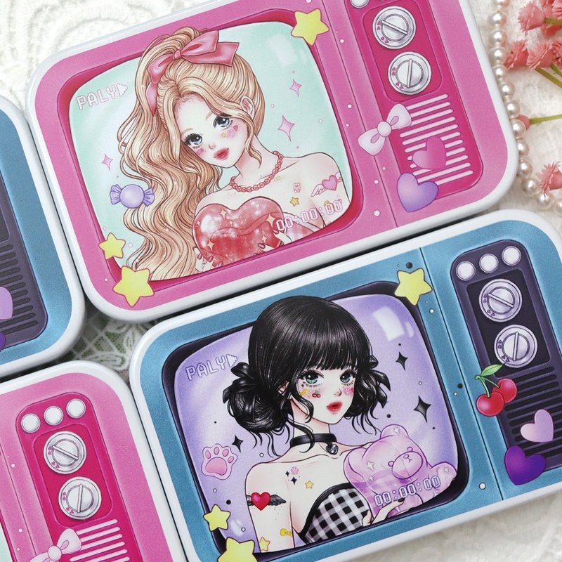 becky&candy (2 Design) Tin case(M) - สติกเกอร์ - โลหะ 