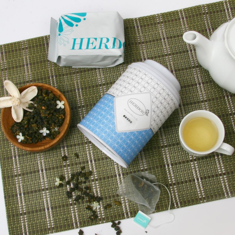 Fiber fresh jasmine (jasmine green tea Jin Xuan) Canned Series / Triangle tea bags of herbal tea] [HERDOR - Tea - Paper Green