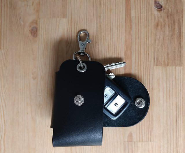 Leather Key Holder,Car Key Cover,Car Keychain,Key Fob,Remote Pouch,Engrave  Name - Shop Graphy Tee Keychains - Pinkoi