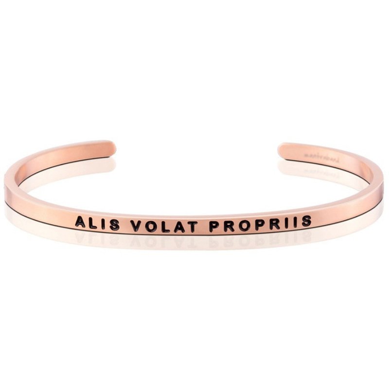 Mantraband - Alis Volat Propriis 展翅飛翔 - สร้อยข้อมือ - โลหะ หลากหลายสี