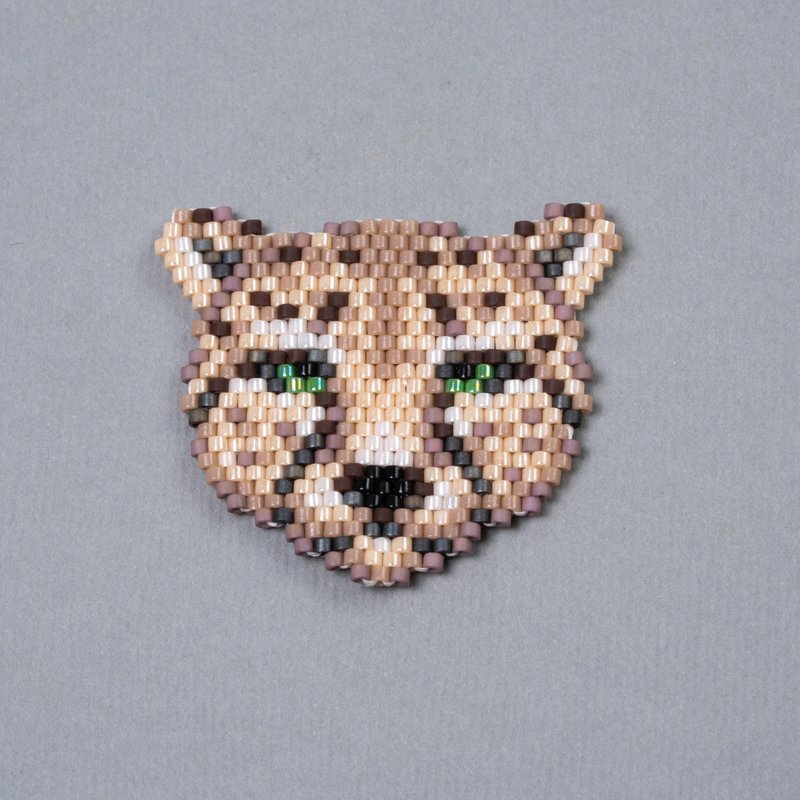 Beaded Cheetah brick stitch PDF pattern for miyuki delica 11/0 seed beads #85 - 其他數位商品 - 其他材質 