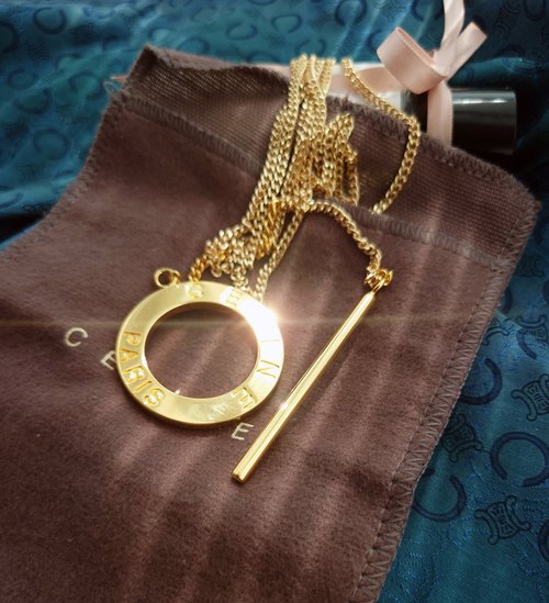 メ*♡様 CELINEセリーヌドングリモチーフのチェーンネックレスヴィンテージ Celine vintage necklace - Etsy 日本