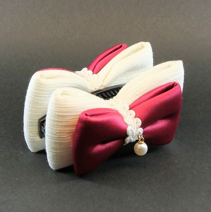 [Banana clip hair accessories] double-layer substrate dreamy and elegant special style - updated from time to time - Hair Accessories - Silk 