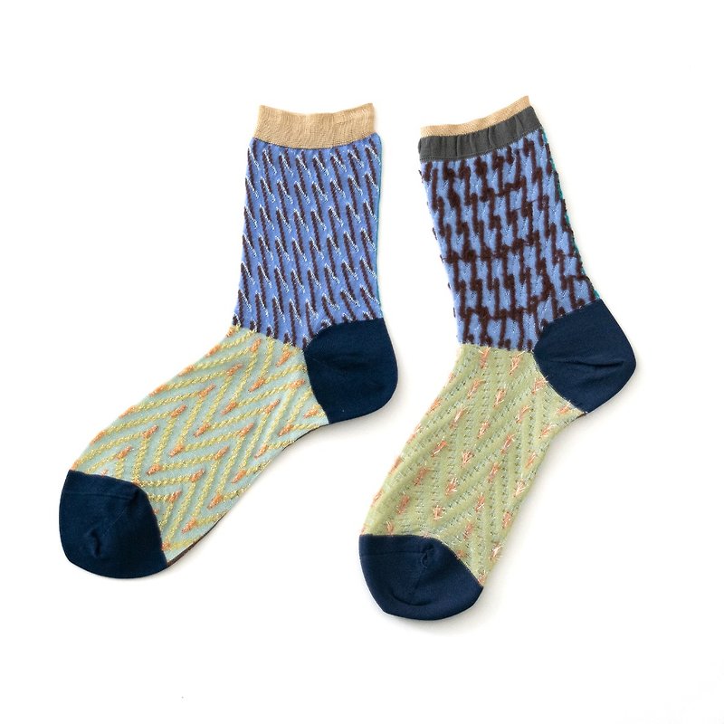 Hand textile / blue - Socks - Nylon Blue
