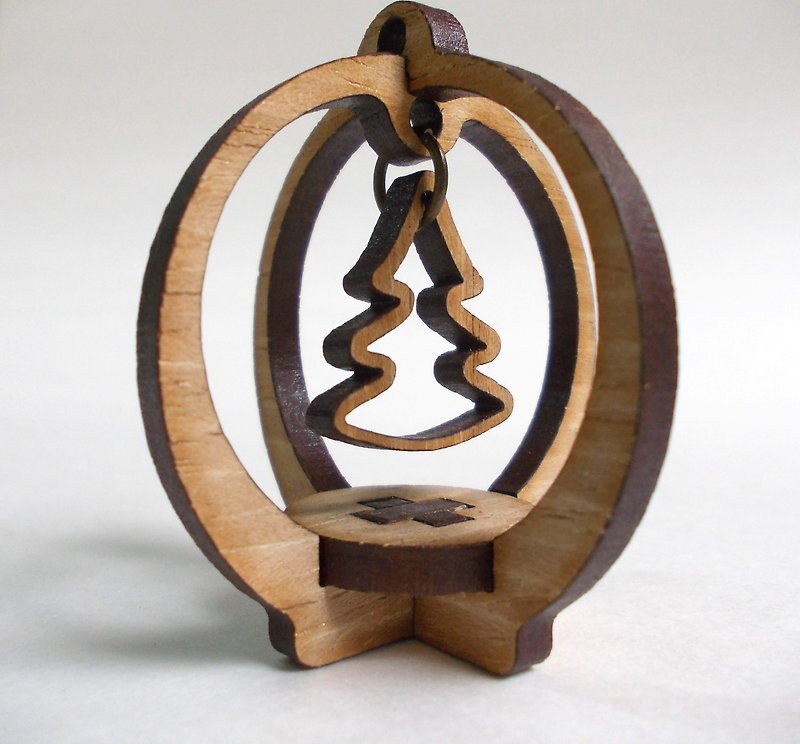 限量優惠.聖誕禮物（立體吊飾）-聖誕.禮物 - 木工/竹藝/紙雕 - 木頭 咖啡色