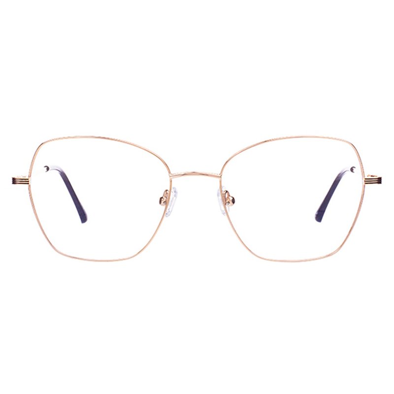 HOYA's brand - New Vision FROMEYES 1.61 blue light filter × temperament up metal cat eye frame glasses - Glasses & Frames - Other Metals Gold