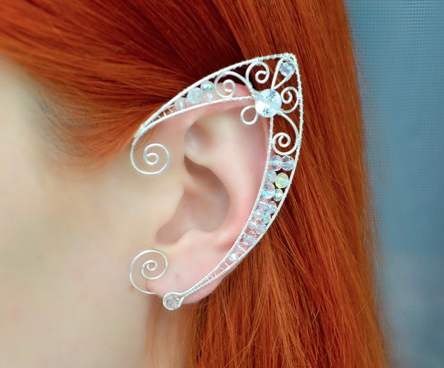 Fairy ear cuffs no piercing, elf ears - Shop tanny bunny Earrings &  Clip-ons - Pinkoi