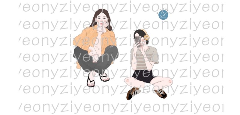 ziyeony drawing stickers vol.2 - สติกเกอร์ - กระดาษ 