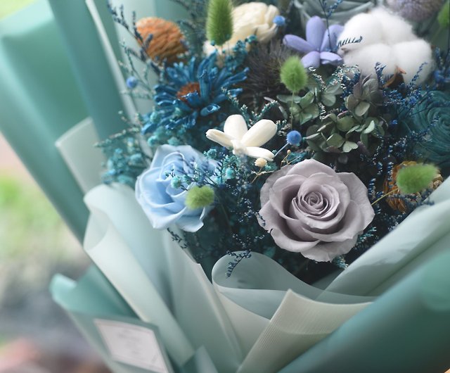 Planting Flowers】Starry Blue Immortal Dry Bridal Bouquet Proposal Bouquet  Valentine's Day Bouquet - Shop chiplantflowers Dried Flowers & Bouquets -  Pinkoi