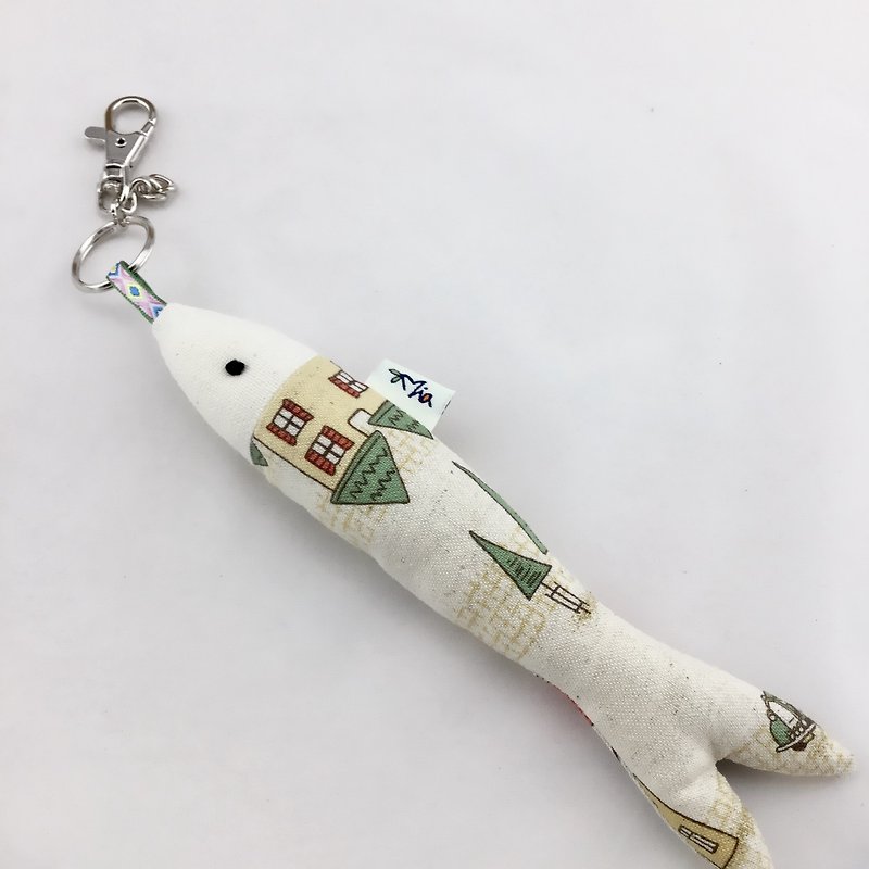 Fish fish strap / key ring - พวงกุญแจ - ผ้าฝ้าย/ผ้าลินิน 