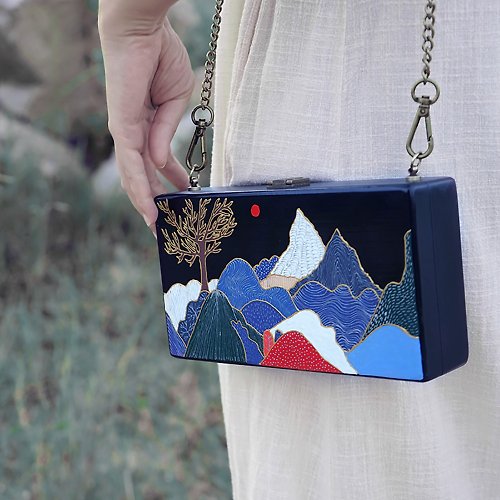 Vatican FANJI custom-made and wind Japanese bag hand-painted
