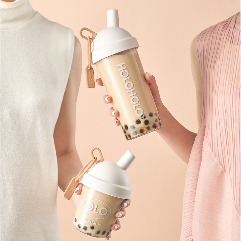 【HOLOHOLO】MILKTEA CUP milk tea straw cup 4 colors (720ml / 420ml) - Pitchers - Plastic Multicolor