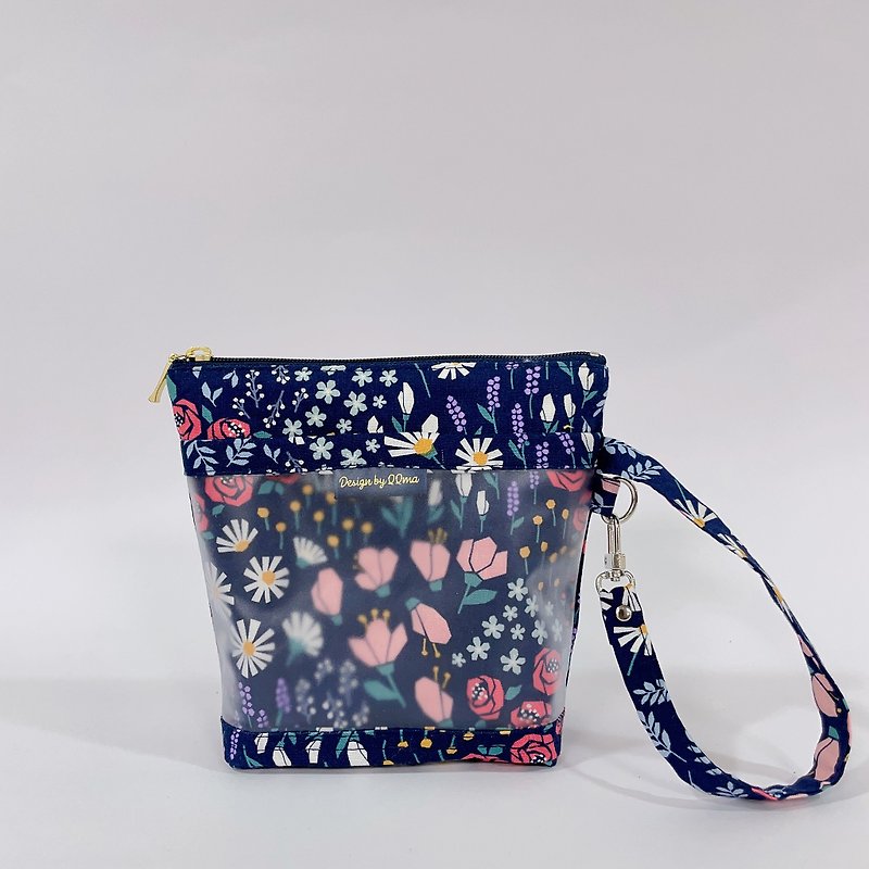 [Medicine bag丨Cosmetic bag丨Storage bag丨Spare medicine bag] Quiet - กระเป๋าเครื่องสำอาง - วัสดุกันนำ้ สีน้ำเงิน