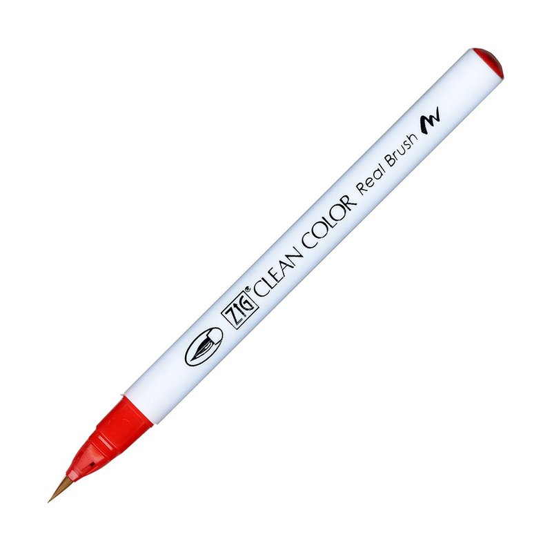 [Kuretake Japan Kuretake] ZIG Painted Brush Carmine Red - อุปกรณ์เขียนอื่นๆ - พลาสติก สีแดง