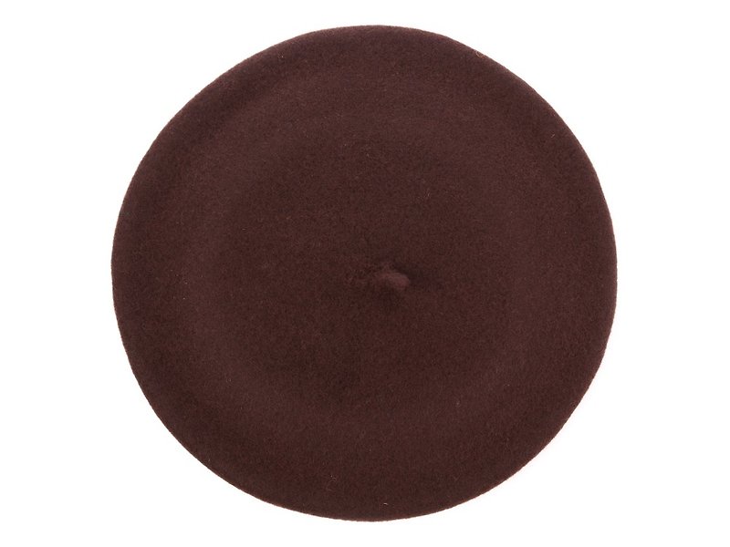 Spanish ELOSEGUI female DAME beret EL_DAME19000 royal chocolate - หมวก - ขนแกะ 