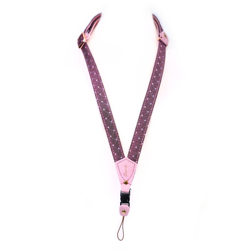 Mobile phone strap neck hanging adjustable - Zige Ling - Lanyards & Straps - Other Man-Made Fibers Purple