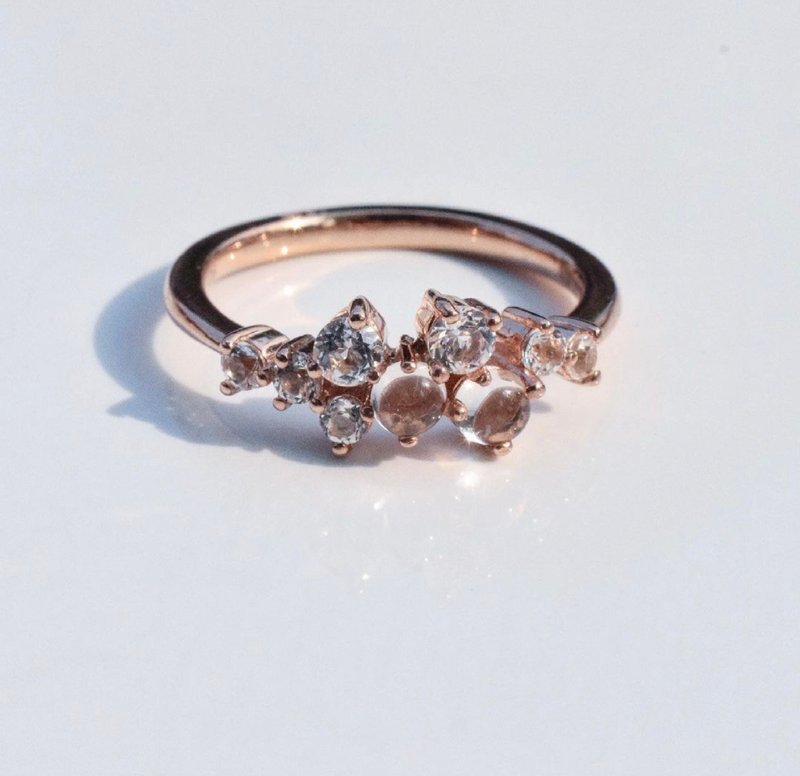 Gemstone Ring #minimsignature R407 - 戒指 - 純銀 