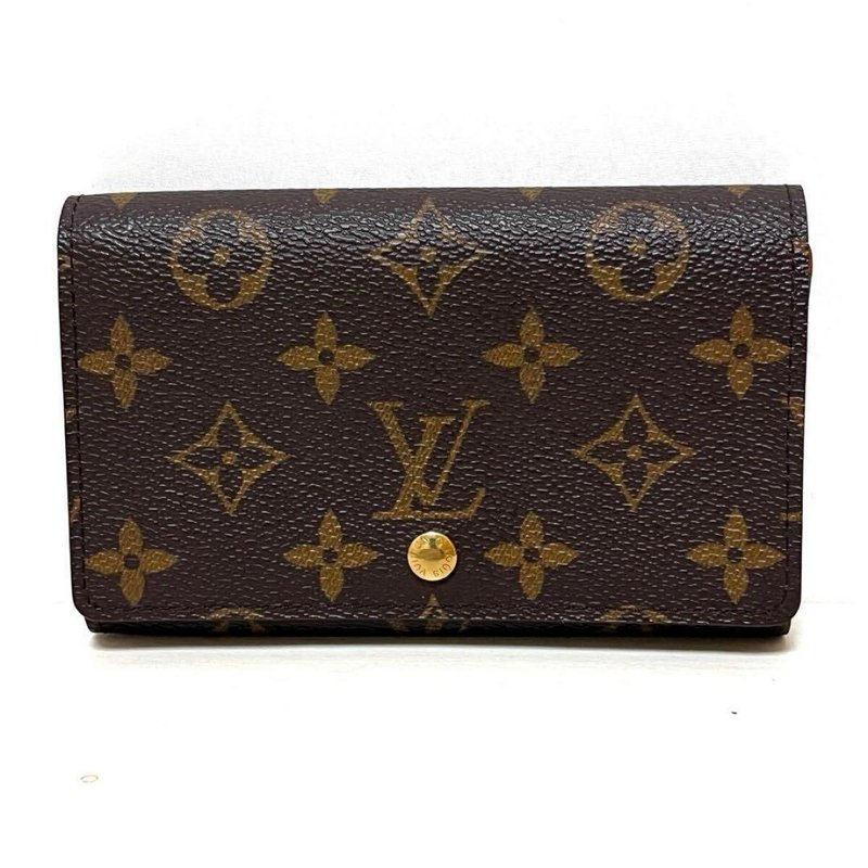 本物 Louis Vuitton ルイヴィトン ポルト モネ ビエ トレゾール L字ファスナー 二つ折り財布 モノグラム M61730 美品 中古 - 錢包/皮夾/長短夾 - 其他材質 咖啡色
