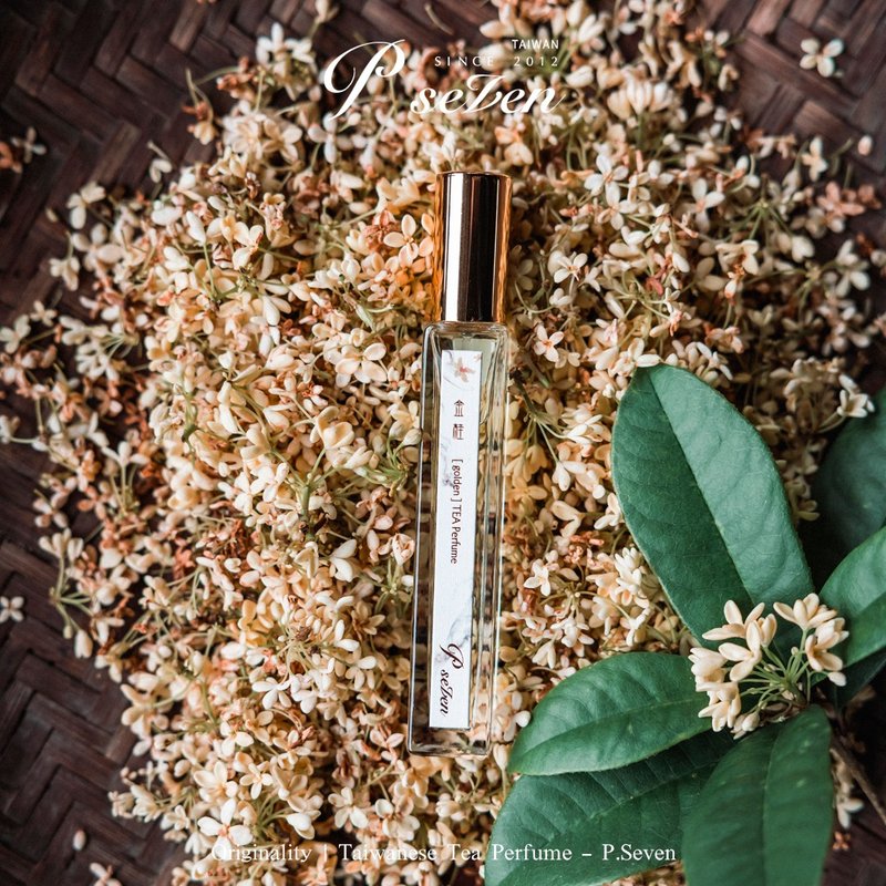 P.Seven台灣茶香水 - 金桂 香水1OML隨身瓶 新裝上市 - 香水/香膏 - 玻璃 金色