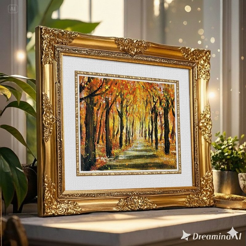 原畫作│金色森林 - 海報/掛畫/掛布 - 棉．麻 