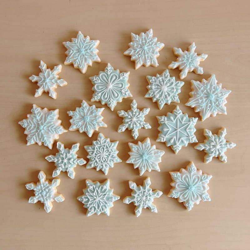 NIJI Cupcake snowflake frosting cookie mix - คุกกี้ - อาหารสด ขาว