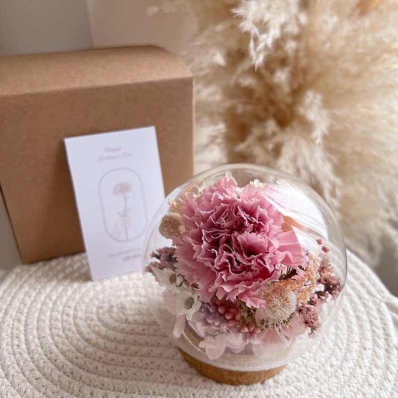 I Mother's Day Gift BoxI Immortal Carnation Glass Ball Immortal Flower Immortal Flower Glass Cup Gift - Dried Flowers & Bouquets - Plants & Flowers 