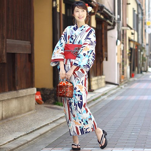 Japanese Kimono Yukata and OBI Belt Set Of 2 Japanese Fabric x88 - Brand  New 