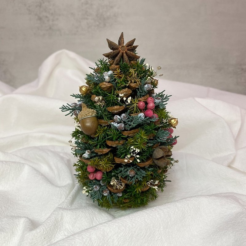 Dried Flowers Pine Cones Christmas Tree Christmas Gifts Handmade - Dried Flowers & Bouquets - Plants & Flowers Multicolor