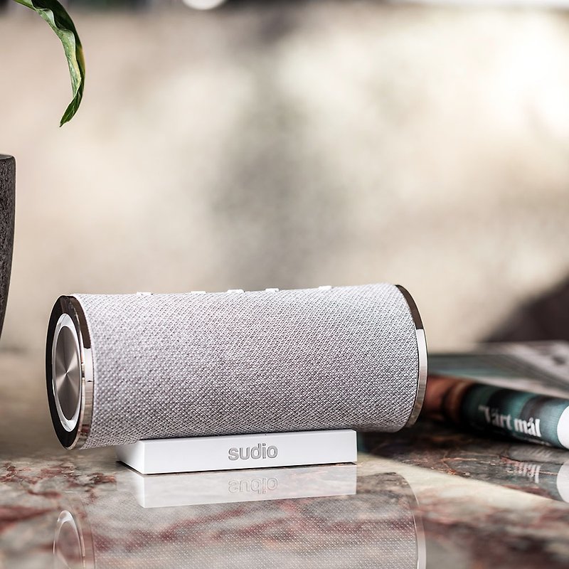Sudio Femtio Portable Bluetooth Speaker-Silver Grey - Speakers - Other Materials Gray