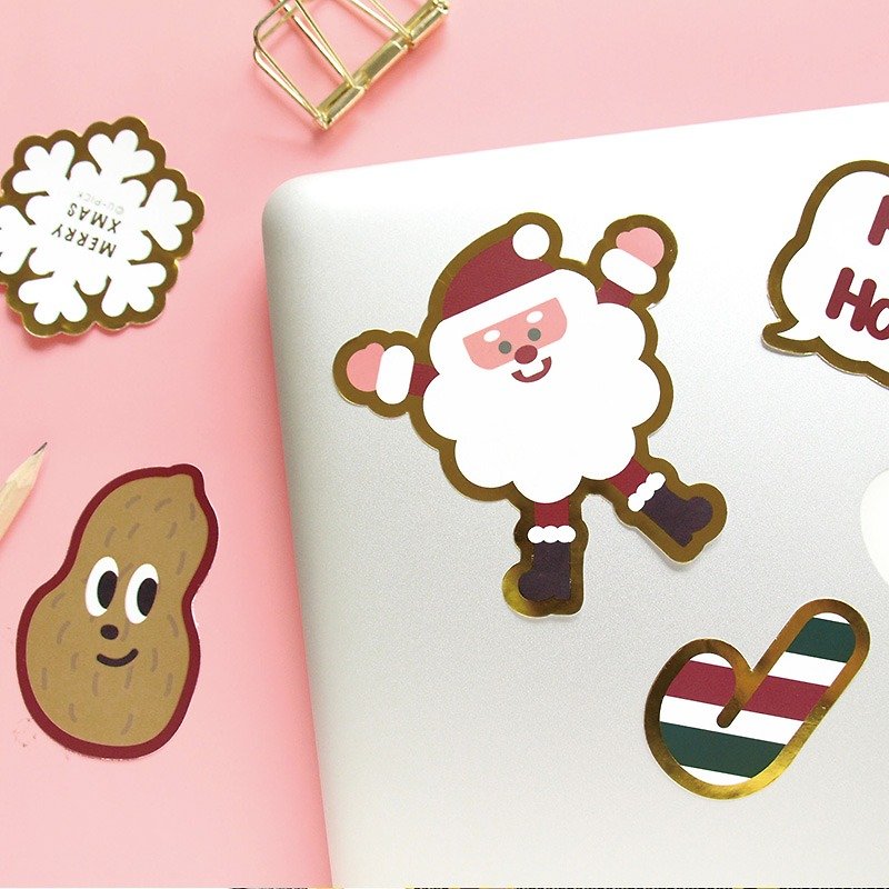 UPICK original life Christmas New Year creative small stickers stickers can tear - Stickers - Paper 