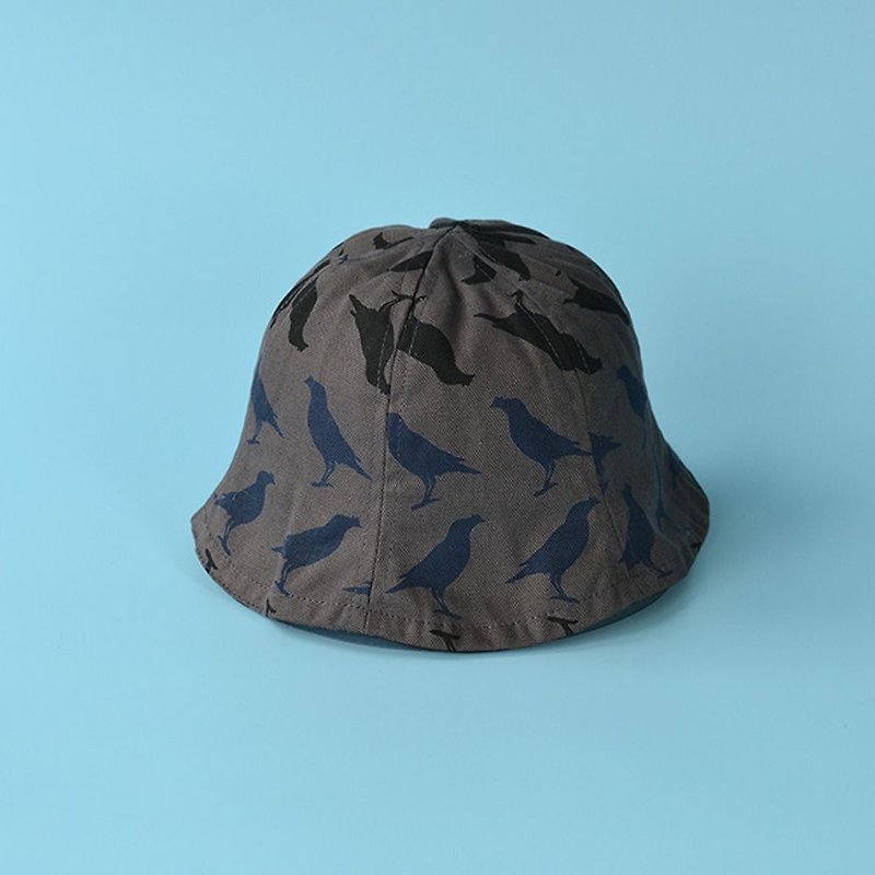 Sun Hat-Kids / Crested Myna No.5 / Blacksmith - Hats & Caps - Cotton & Hemp 