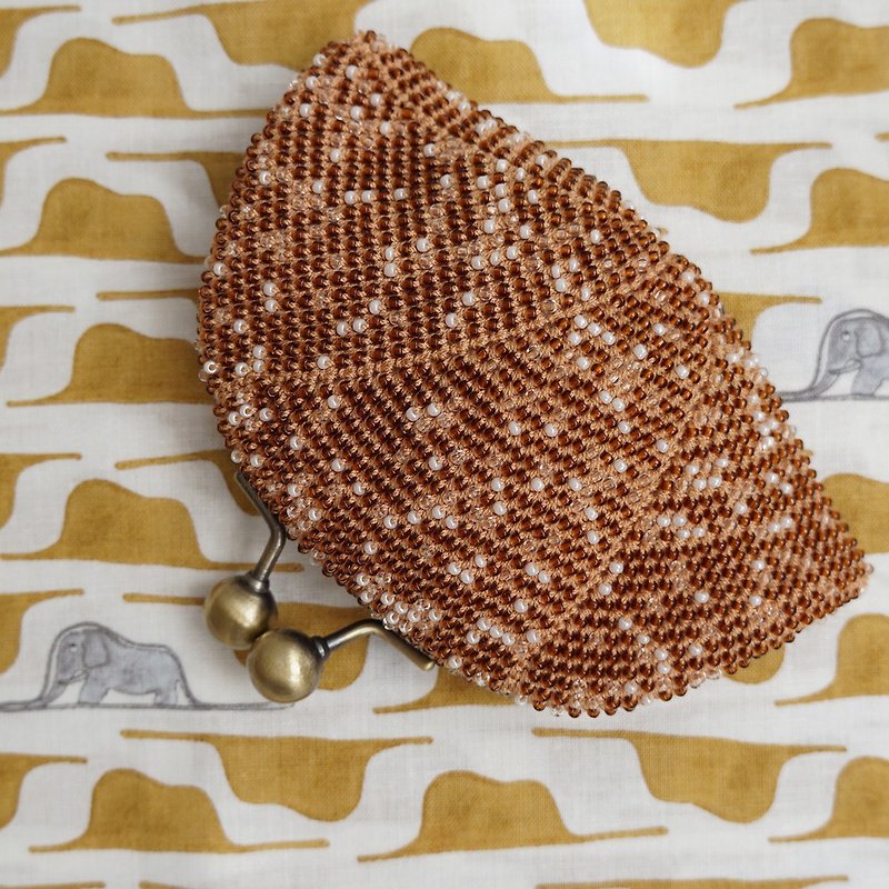 Ba-ba handmade Seedbeads crochet pouch No.1349