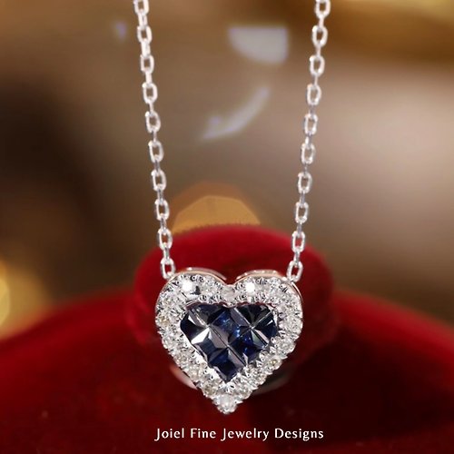 Joiel Fine Jewelry Designs 18k金藍寶石心形頸鏈