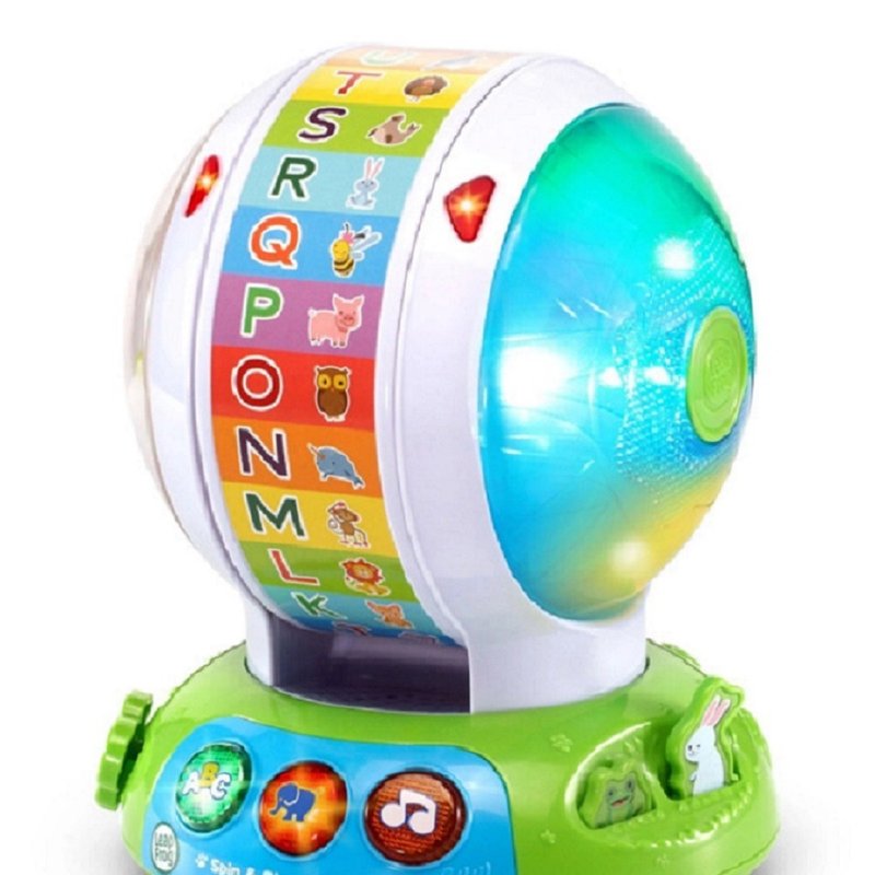 快速出貨-僅限寄送台灣【LeapFrog】旋轉動物字母ABC - 寶寶/兒童玩具/玩偶 - 塑膠 白色