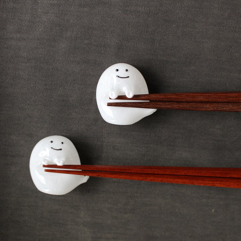 A ghost chopstick rest that can be displayed upright [1 piece] - Chopsticks - Glass 