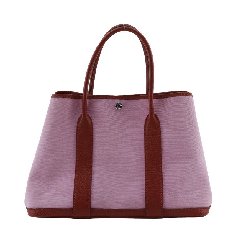 【日本直送】エルメス HERMES ガーデンパーティPM トートバッグ トワルオフィシエ ピンク/赤 Y レディース【中古】 - 手提包/手提袋 - 棉．麻 粉紅色
