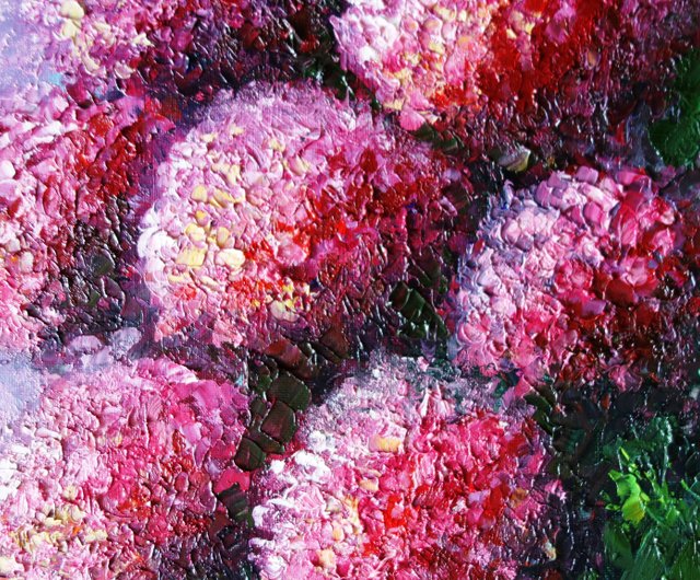油絵 絵画 【アジサイの花】 油絵 絵画 【紫陽花の花】 | HIROSHI1990