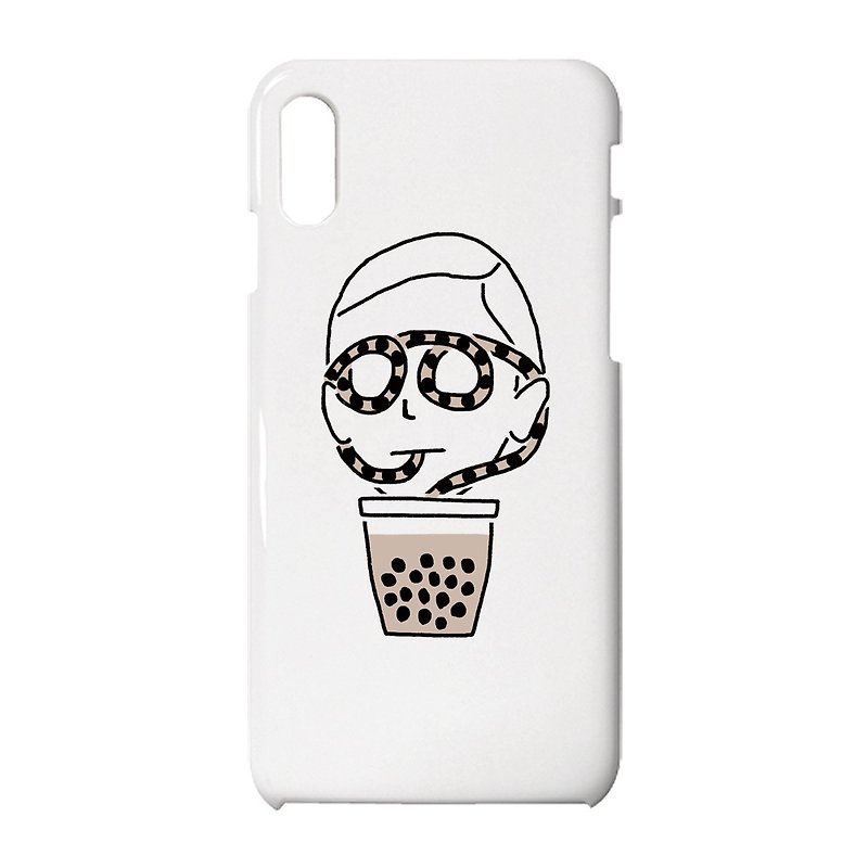 タピオカの人 iPhone保護殼 - 手機殼/手機套 - 塑膠 白色